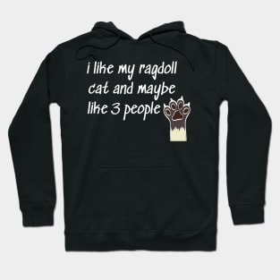 Ragdoll Cat Mom Lady Woman Lover Gift Kitty Kitten Cute Hoodie